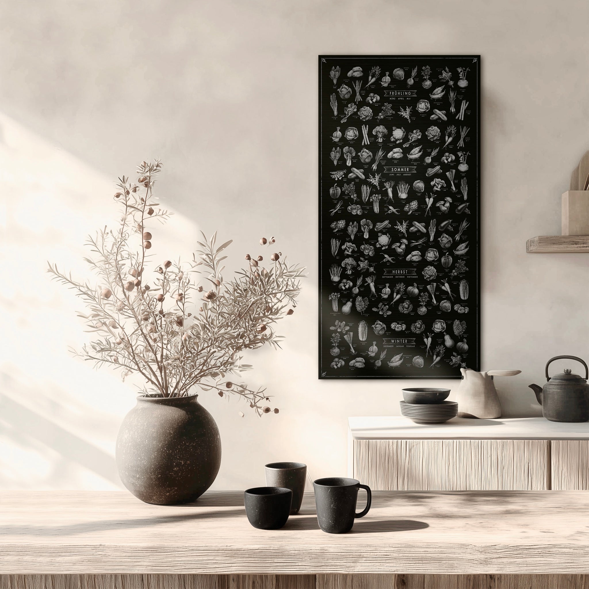 DER GEMÜSE-KALENDER Hochformat in Silber
