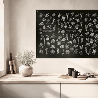 DER GEMÜSE-KALENDER Querformat in Silber