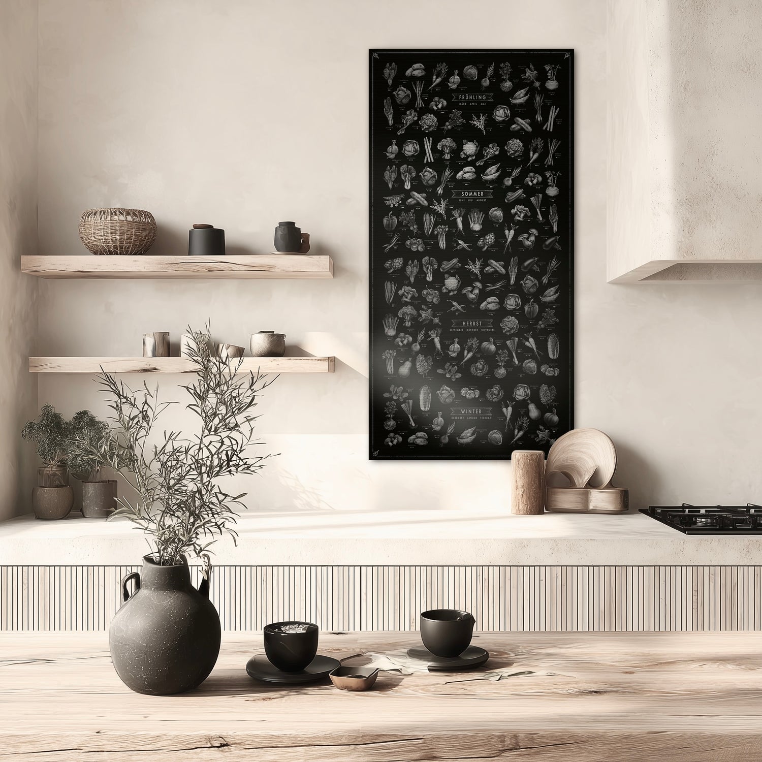 DER GEMÜSE-KALENDER Hochformat in Silber