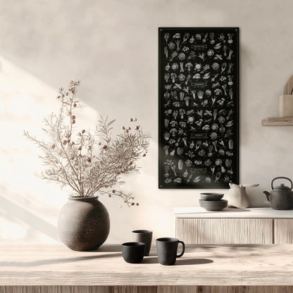 DER GEMÜSE-KALENDER Hochformat in Silber