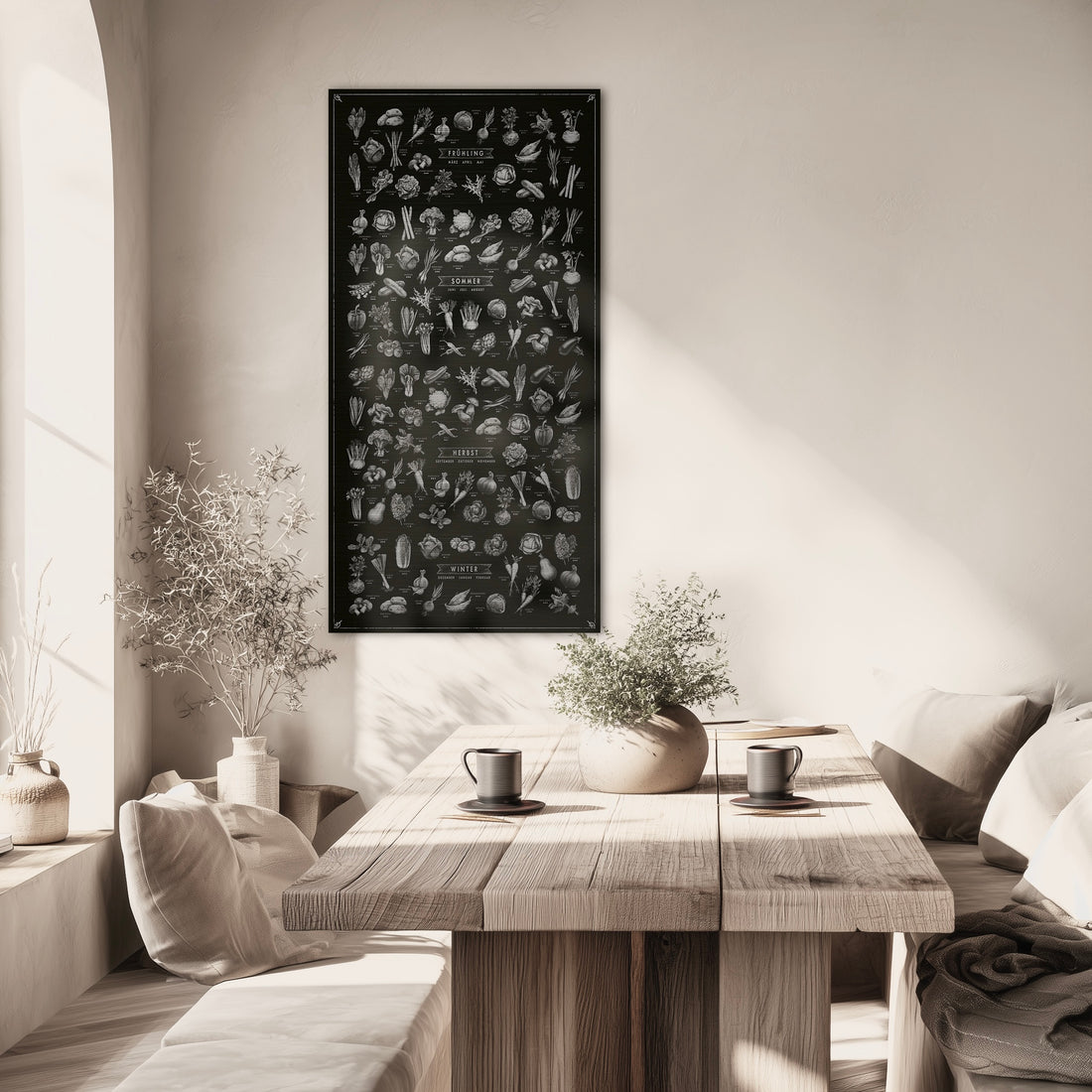 DER GEMÜSE-KALENDER Hochformat in Silber